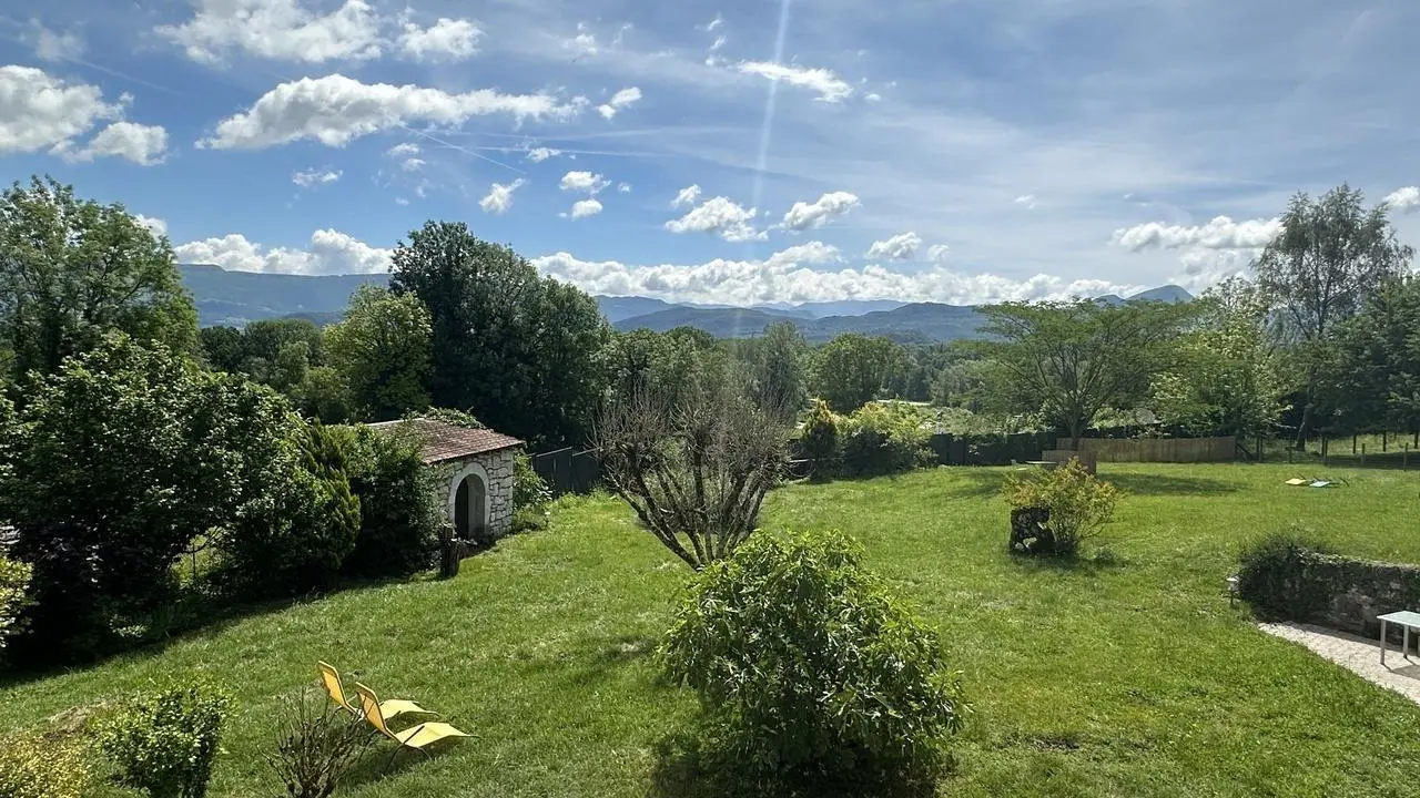 Vue de la terrasse du gite.