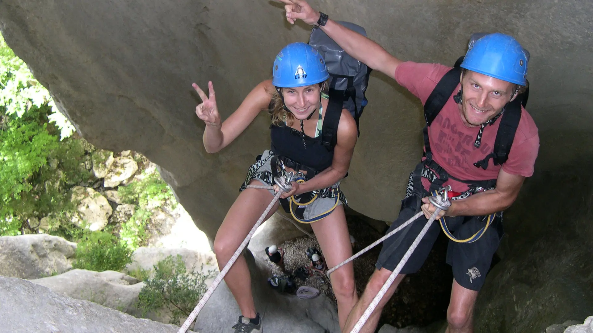 Rappel canyoning