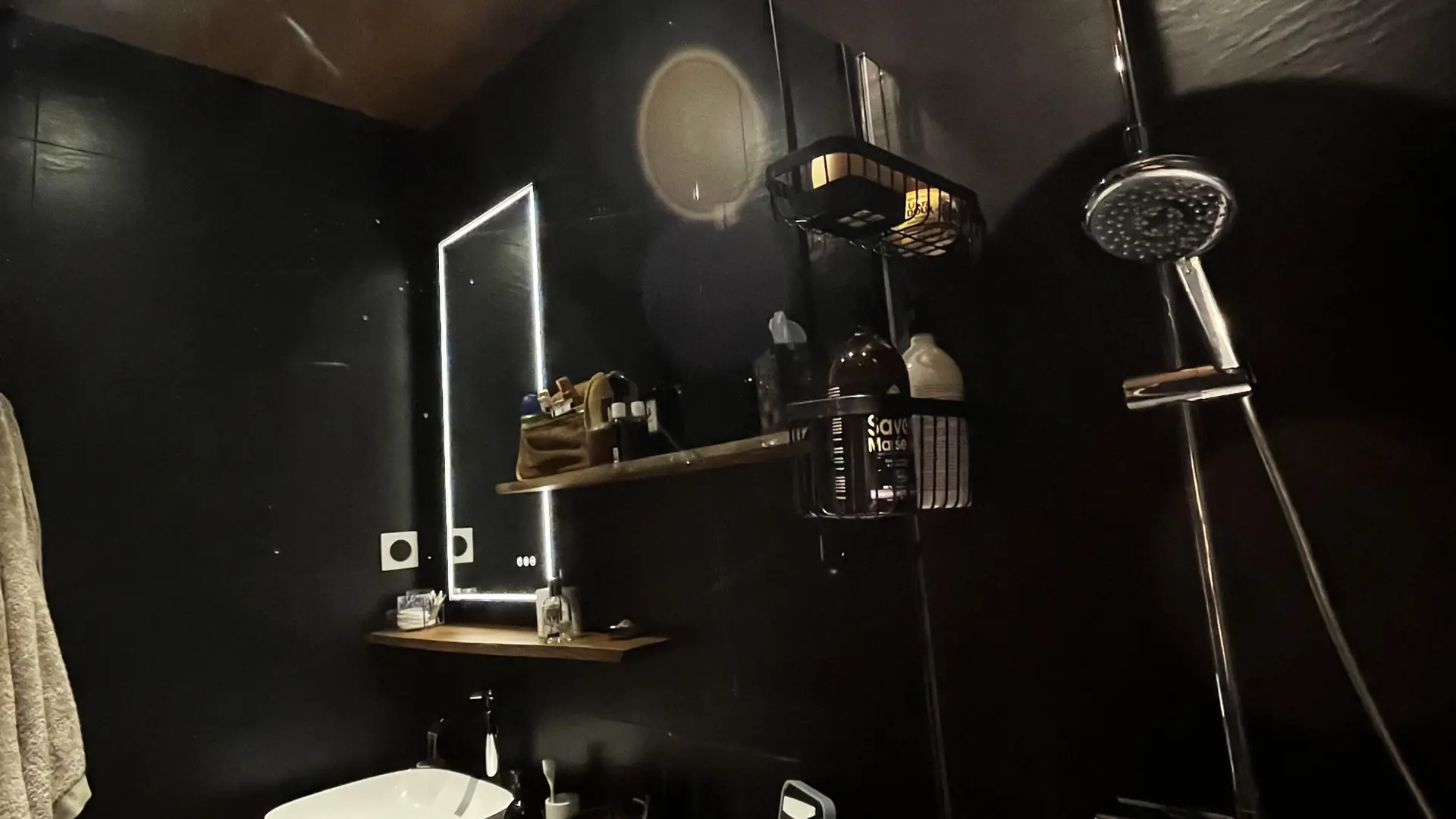Depuis la douche