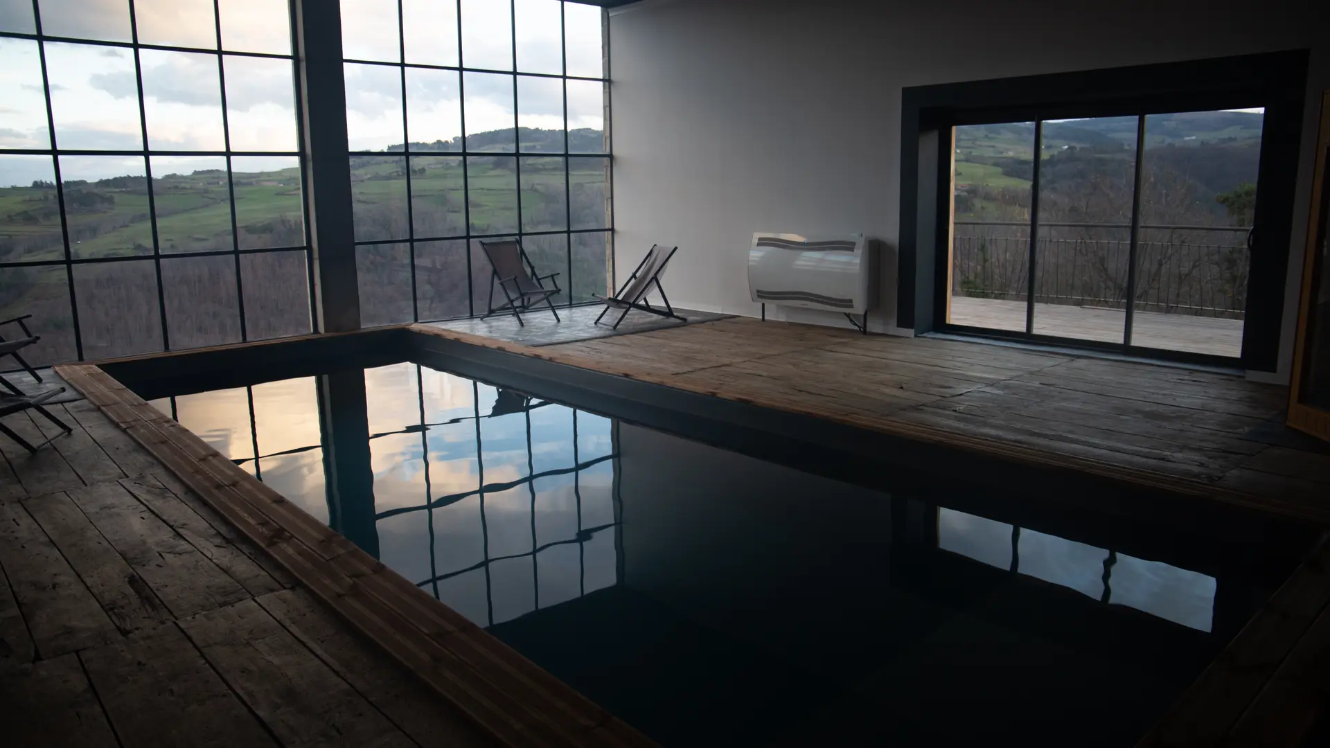 Piscine couverte chauffée