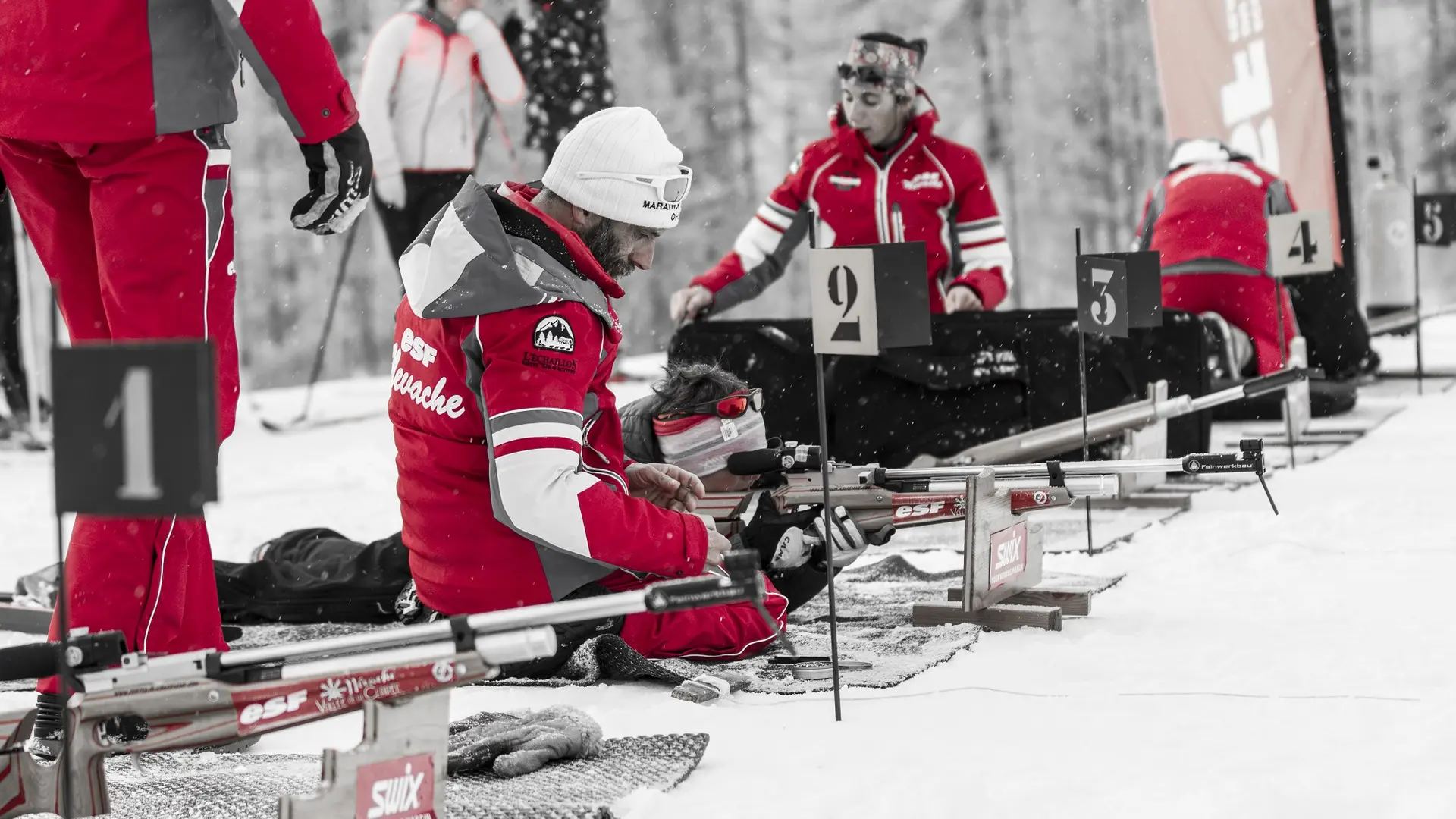 école de ski cours biathlon