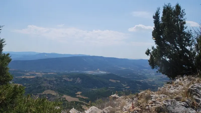 La montagne de Chabre depuis la crête de Saint-Genis