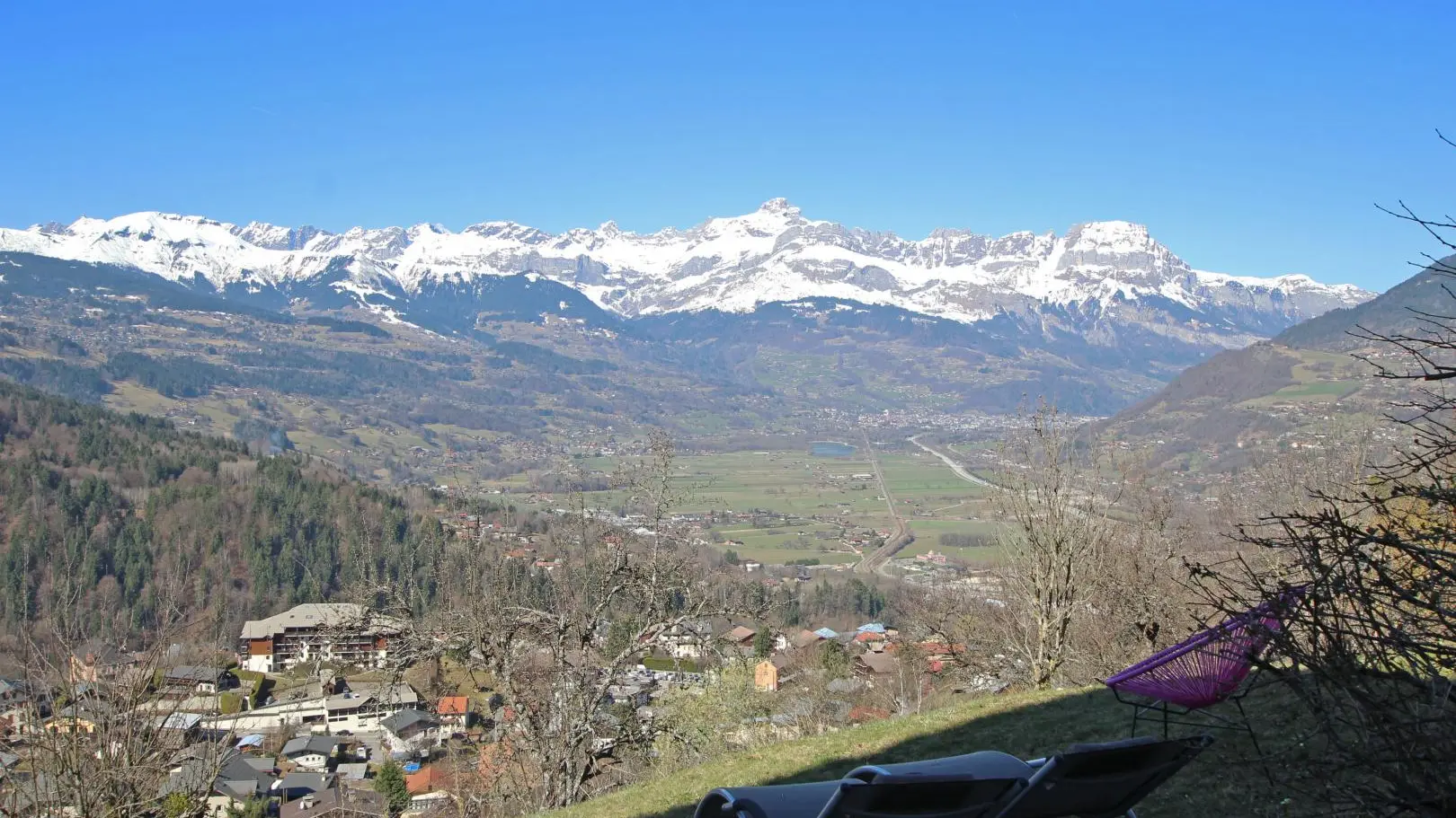 Vue depuis le gîte.