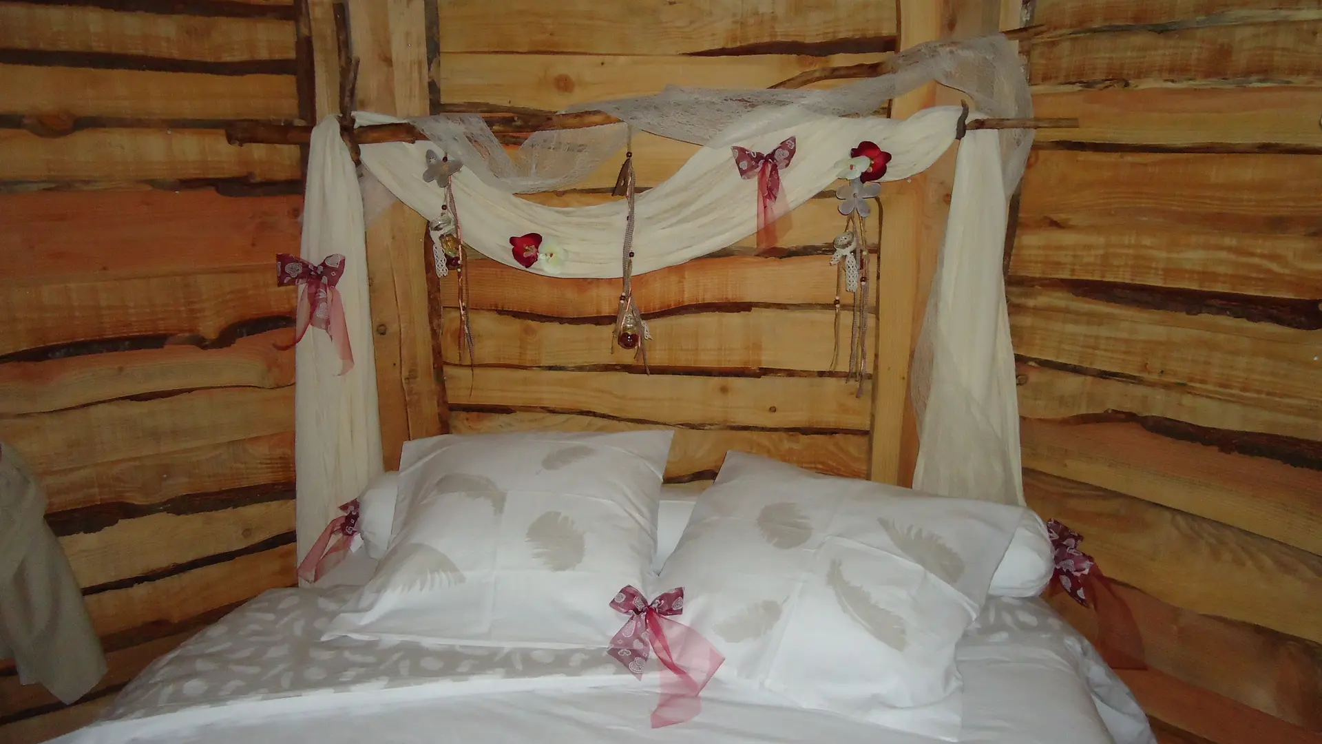 Cabane couple vue intérieure