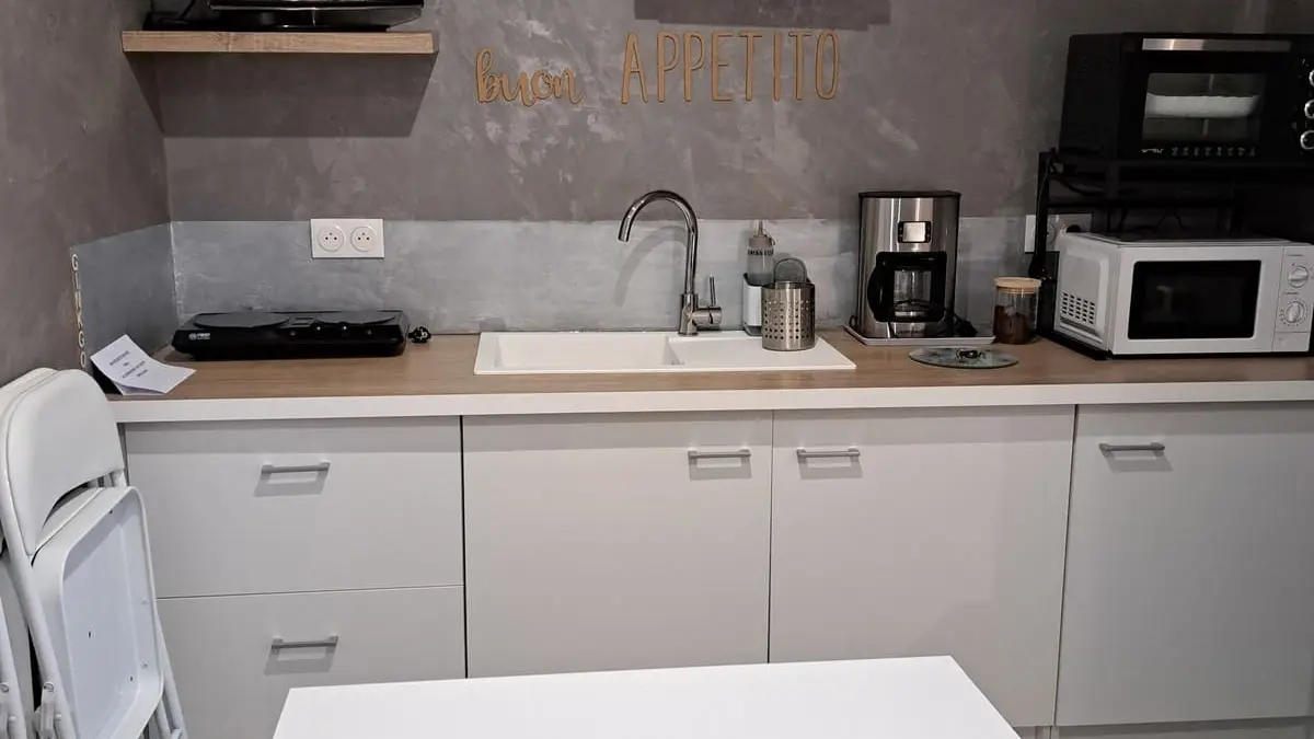 Kitchenette chambre Gingko