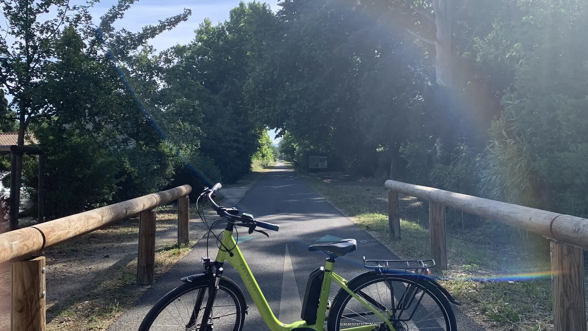 Au départ de la Véloroute