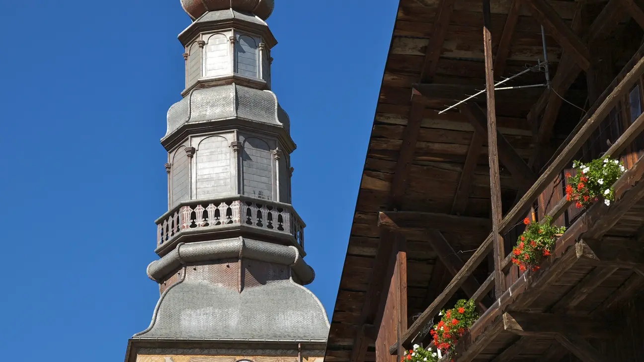 Clocher de l'église d'Hauteluce