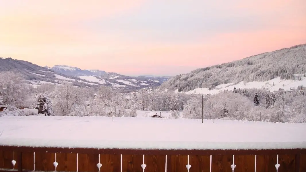 Coucher de soleil sur la Vallée Verte