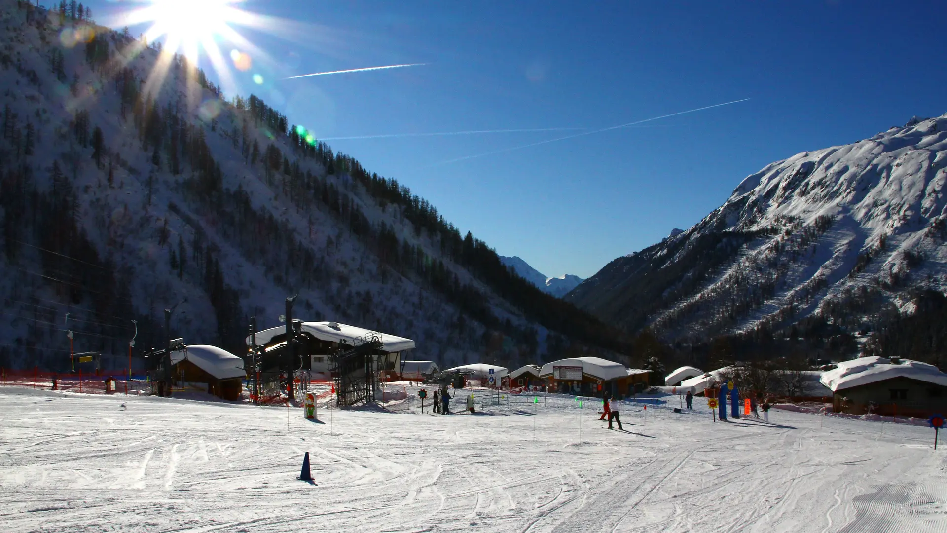 bas du domaine skiable