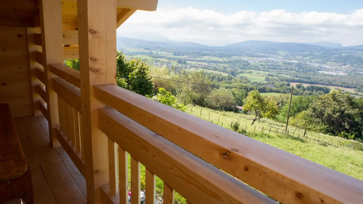 Balcon devant la chambre de l'étage