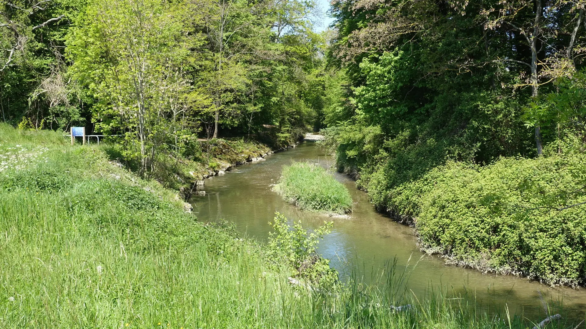 Bord du Foron dans le Domaine de Guidou