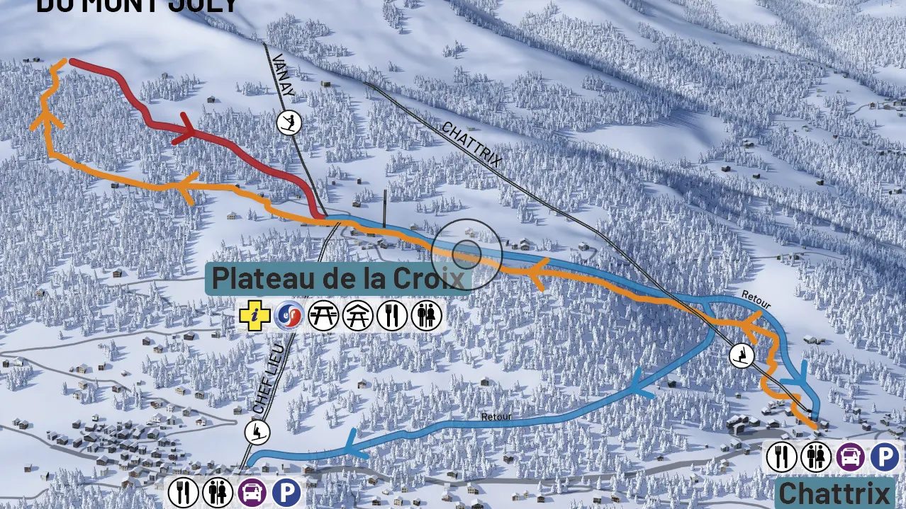 Itinéraire de ski de randonnée alpin - Les Chattrix / Porcherey
