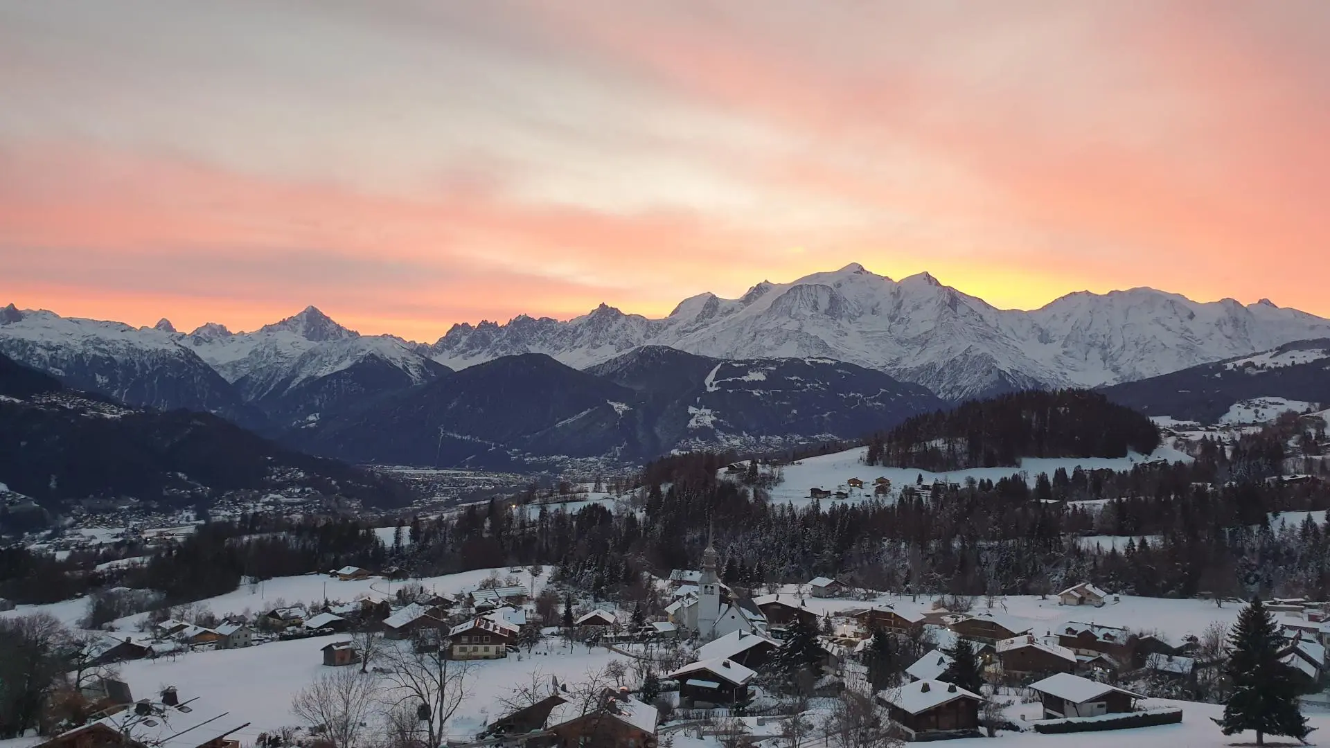 Levé de soleil depuis la maison