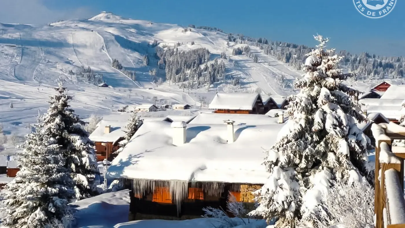 Vue Sud-Ouest côté station en Hiver