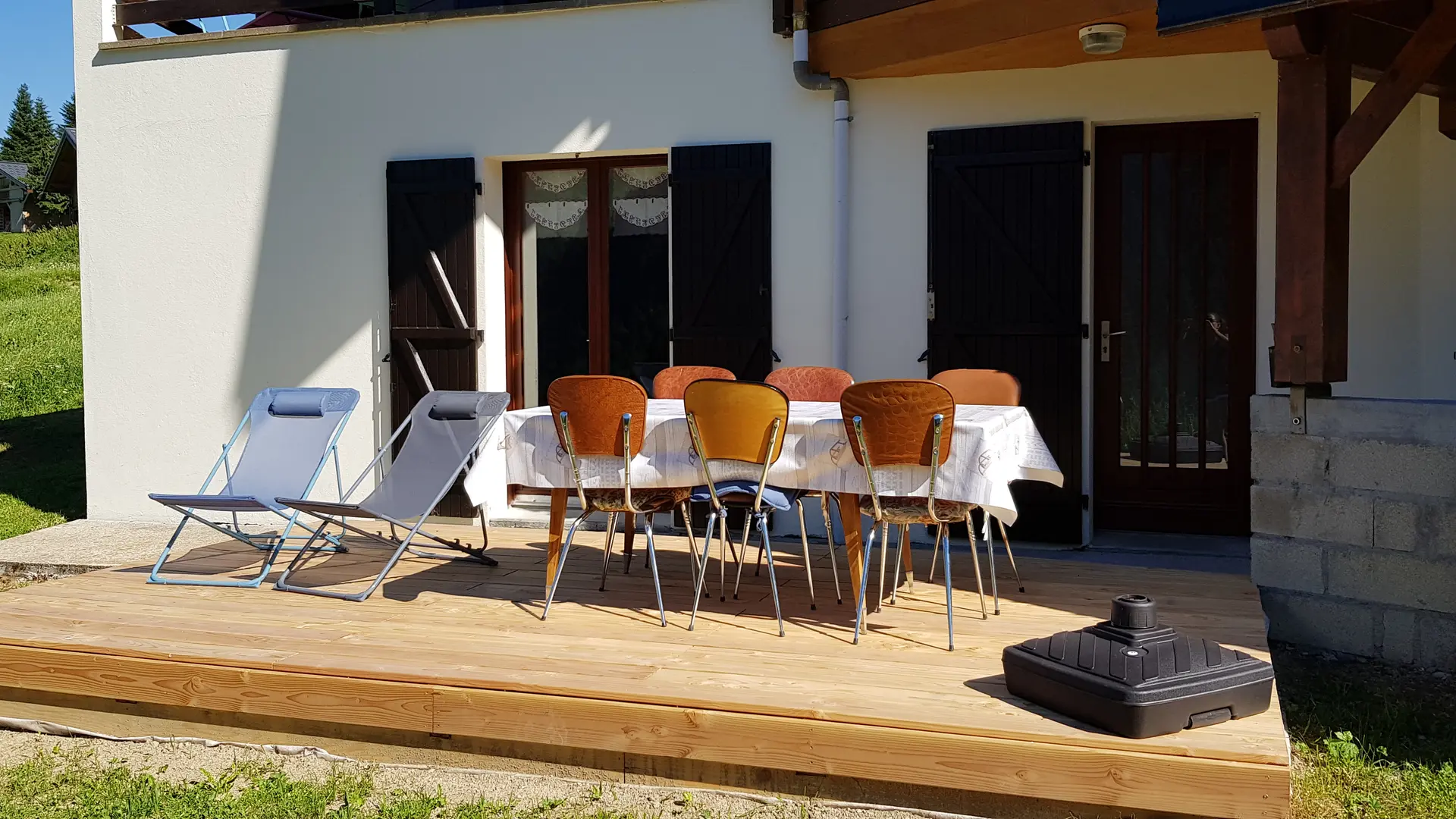 Terrasse en été