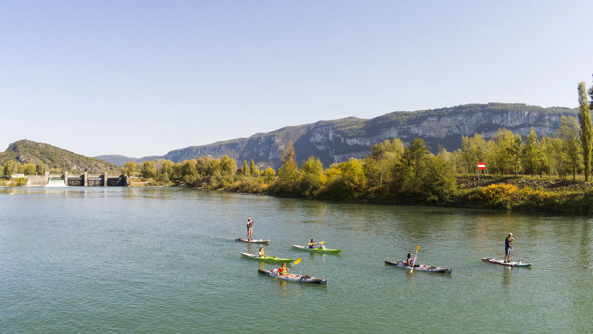 Kayak sur le Rhône sauvage