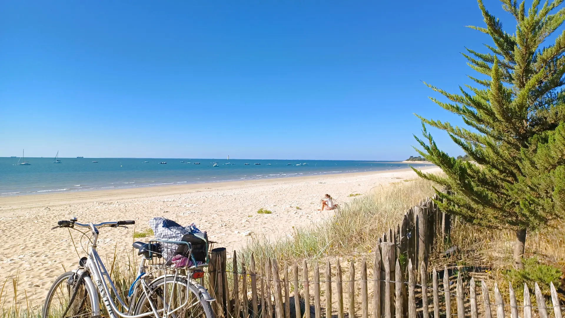 Accès à la plage sud de Rivedoux