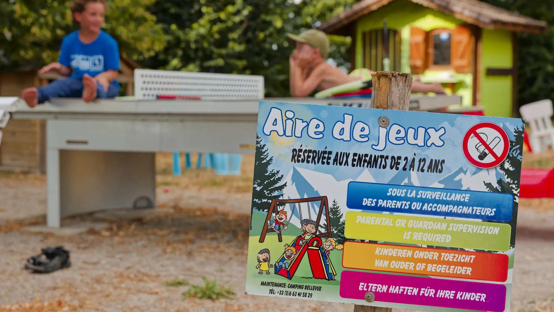 Espace jeux au camping Bellevue