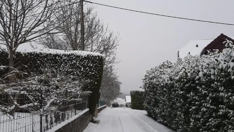 Impasse des lauriers sous la neige