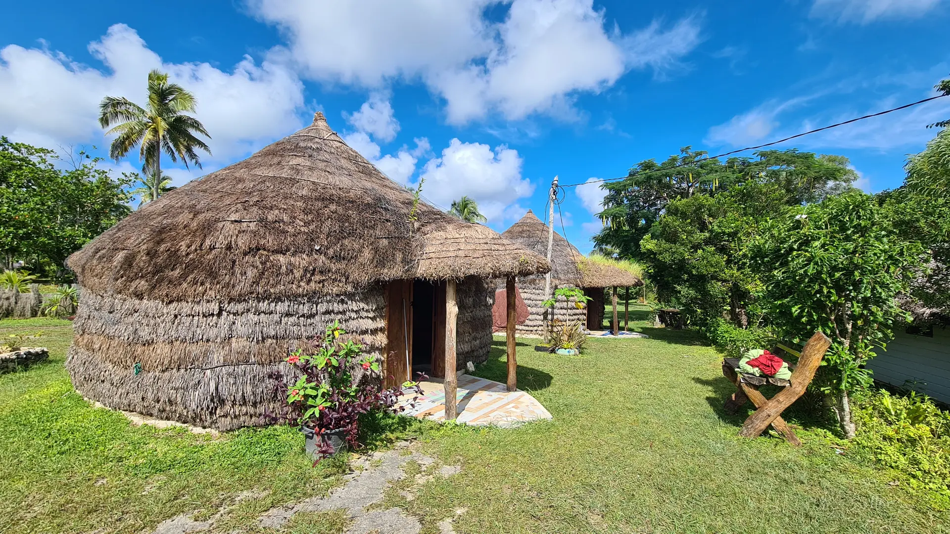 Thatched hut