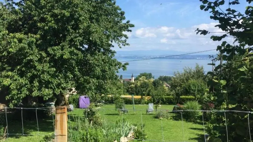 Vue sur une partie du jardin du sentier pédestre