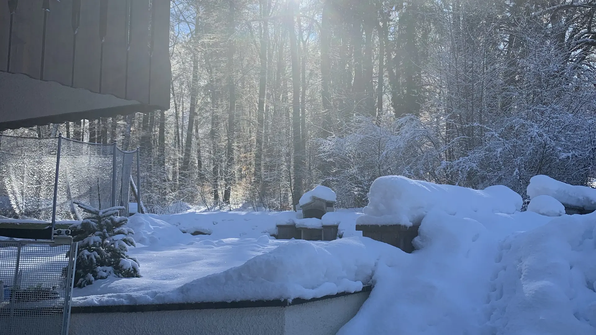 Vue hiver depuis le chalet