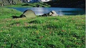 Lac du Goléon avec la Meije en toile de fond