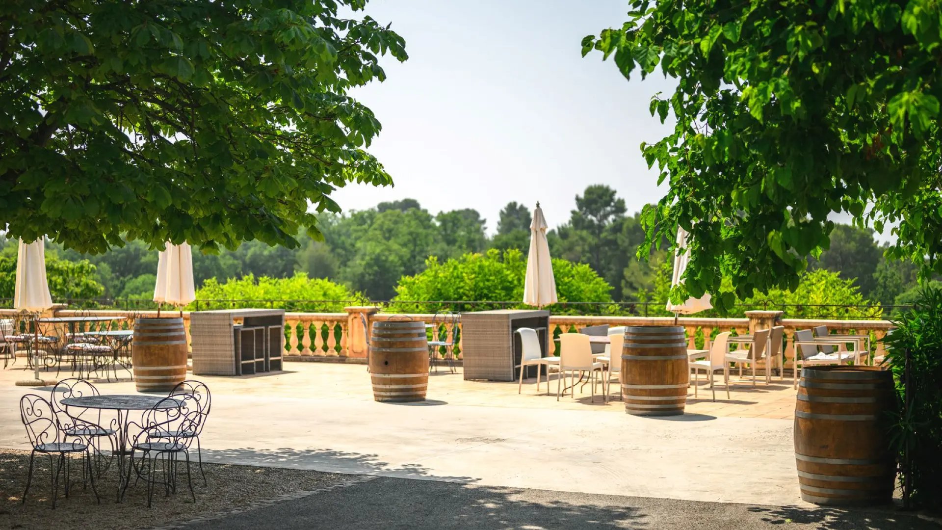 Terrasse Château des Selves