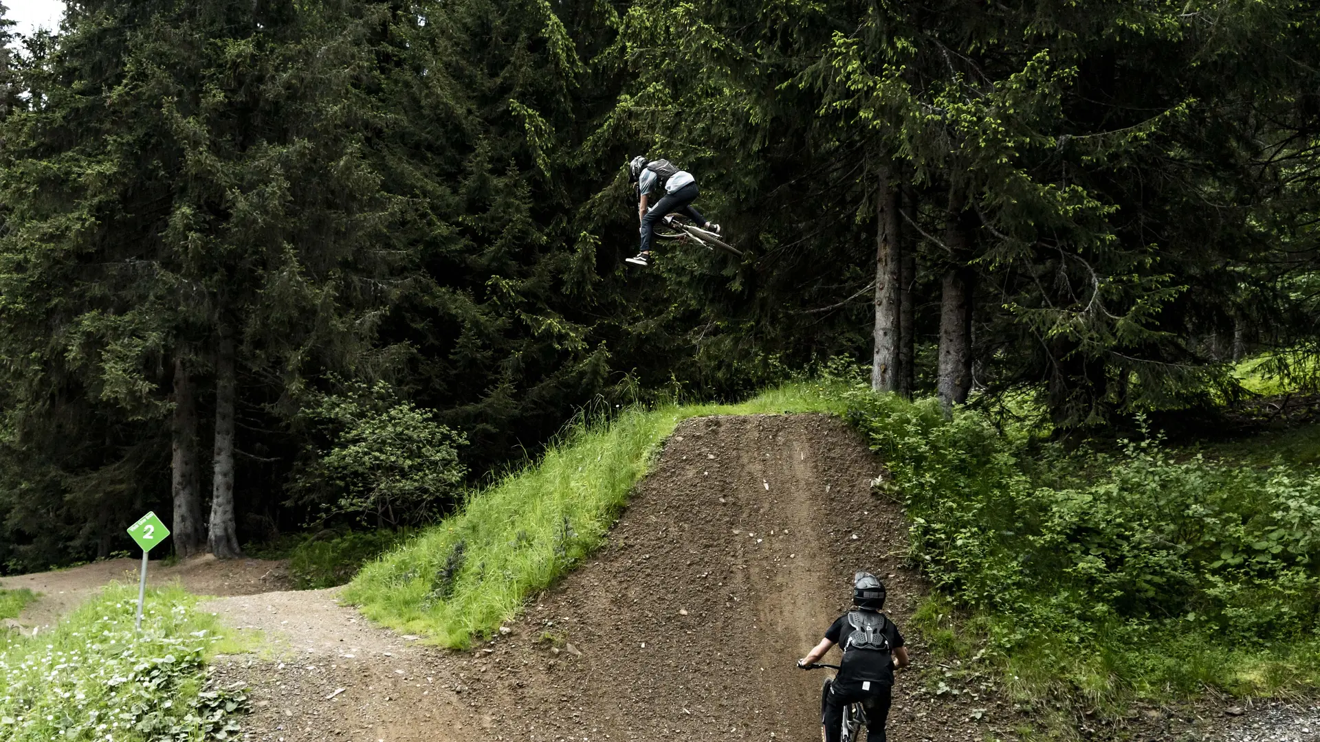 Piste VTT Vink Line partie inférieure -Bike Park de Châtel
