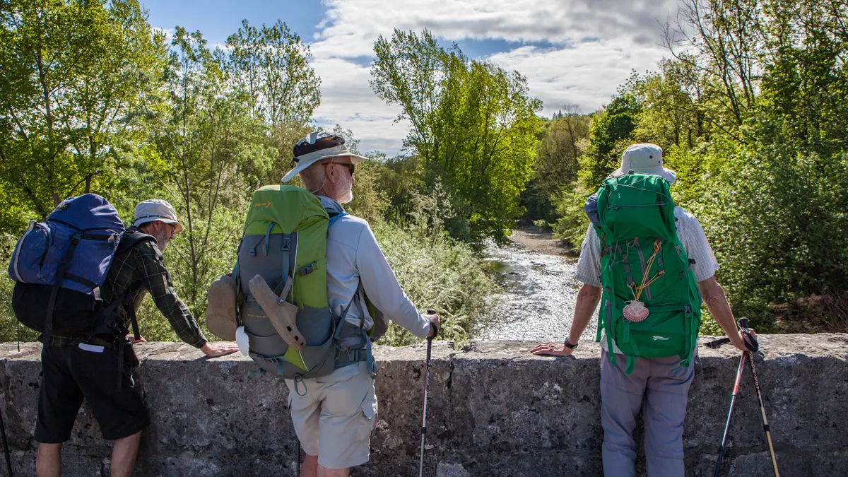 randonneurs au Pont de Frangy