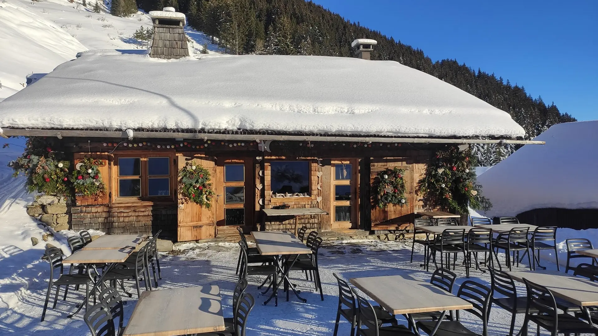 terrasse en hiver