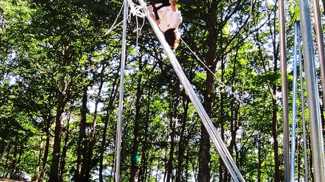 trampoline à l'élastique