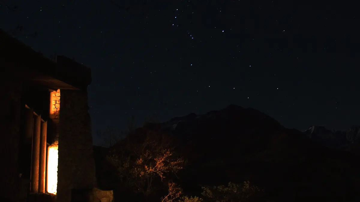 Constellation Orion vue de la terrasse de l'Astroguindaine