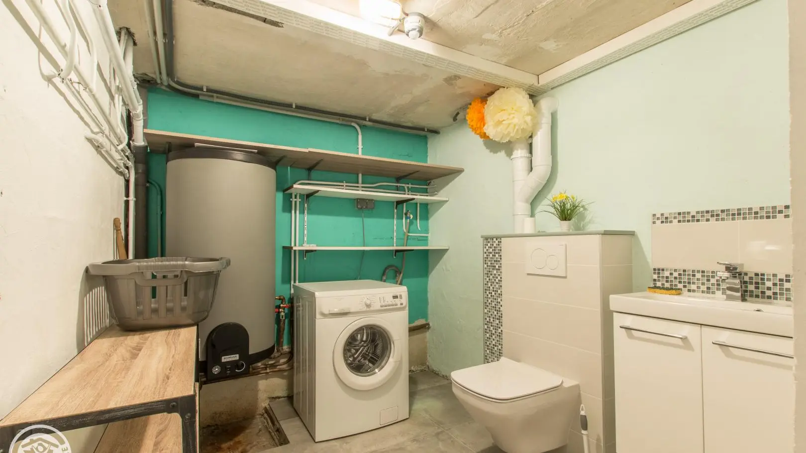 buanderie privative au sous-sol