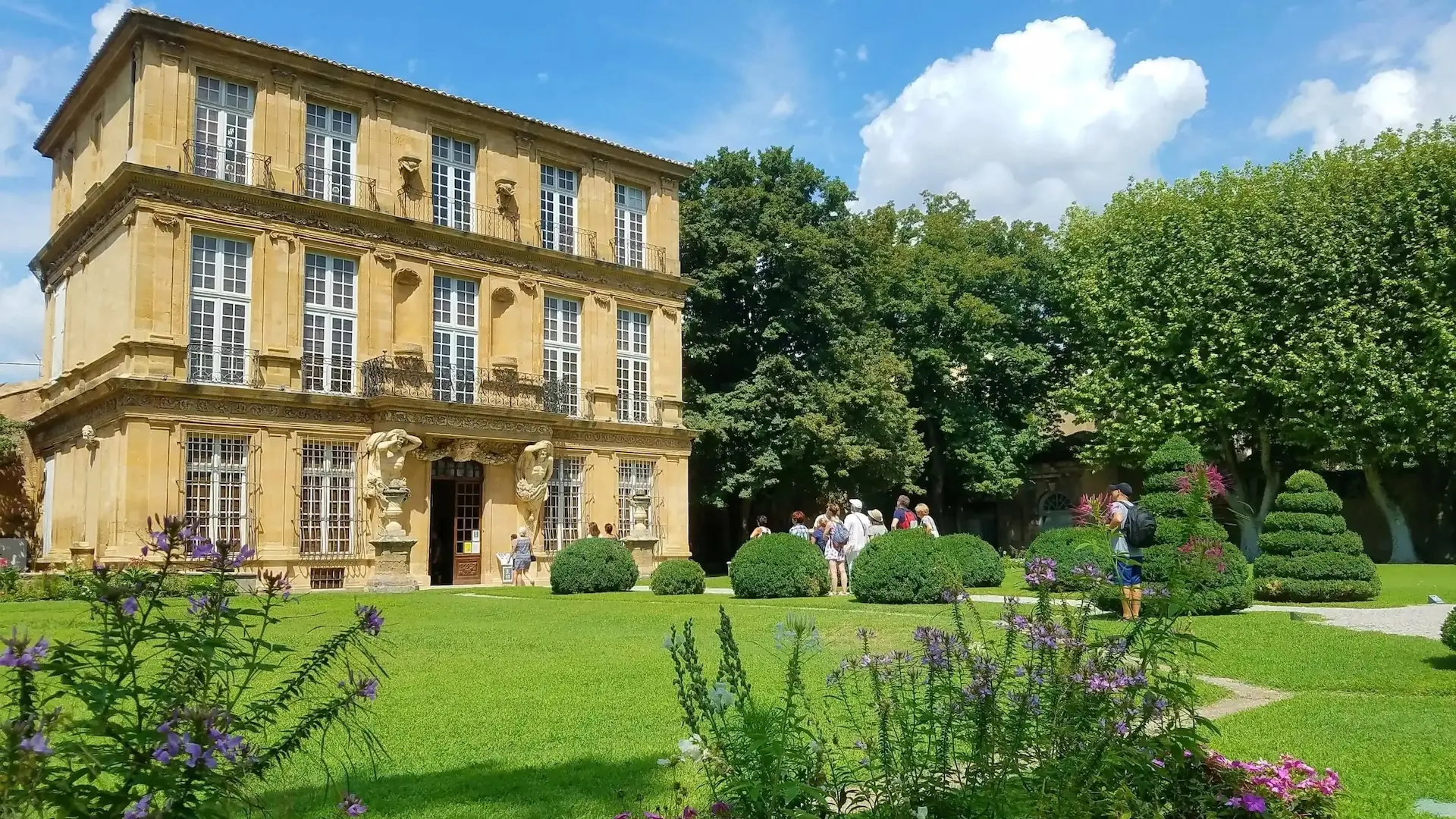 visite guidée dans le jardin du Pavillon Vendôme