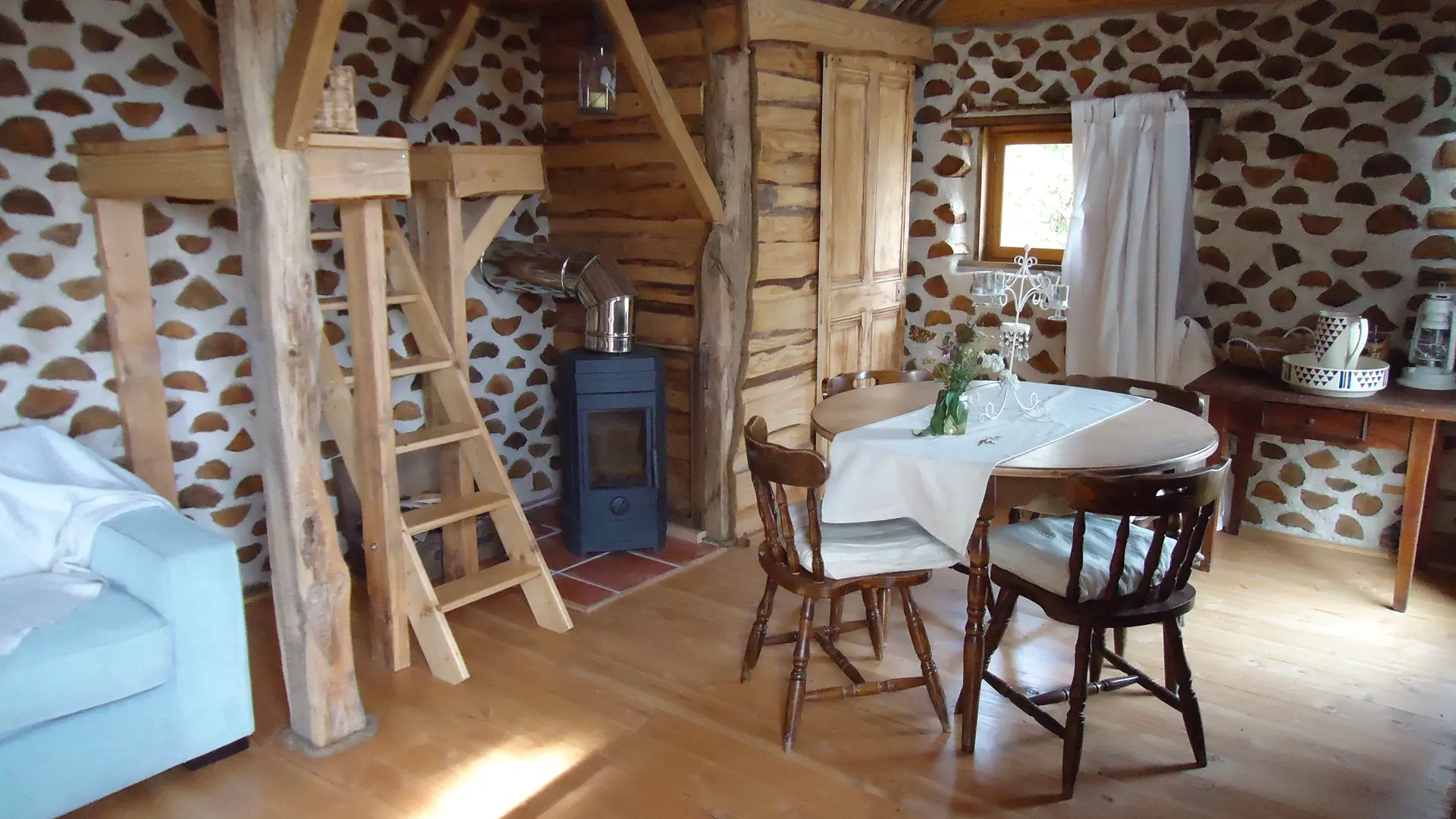 Espace de vie cabane familaile