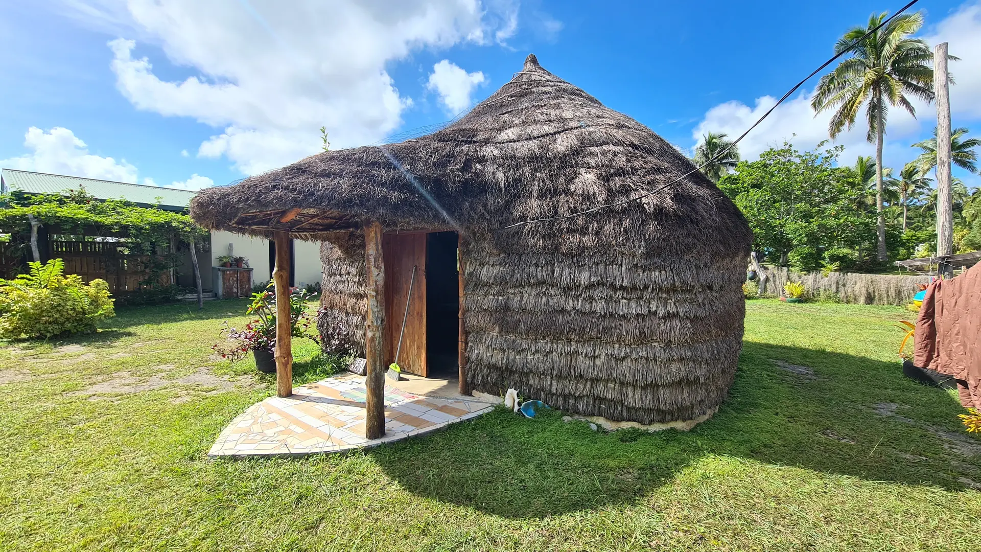 Thatched hut