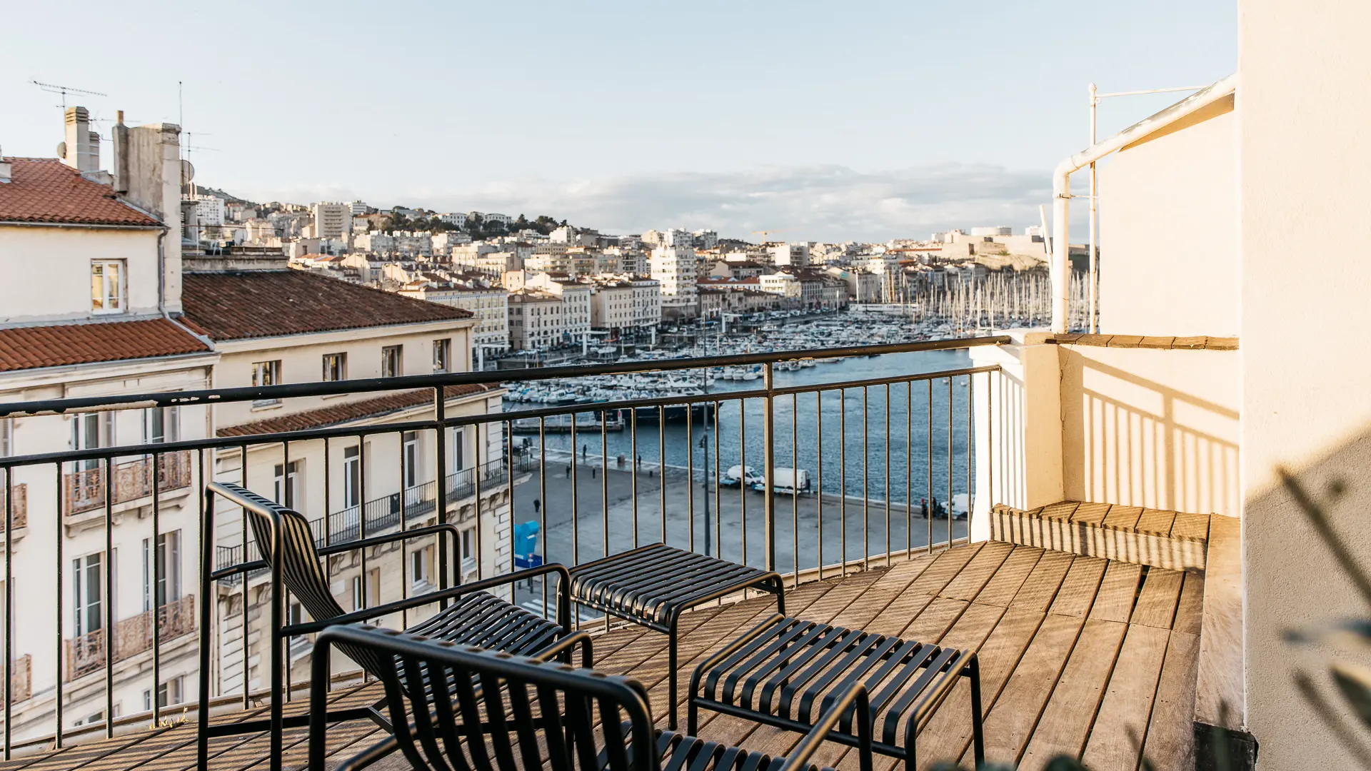 Terrasse chambre luxe