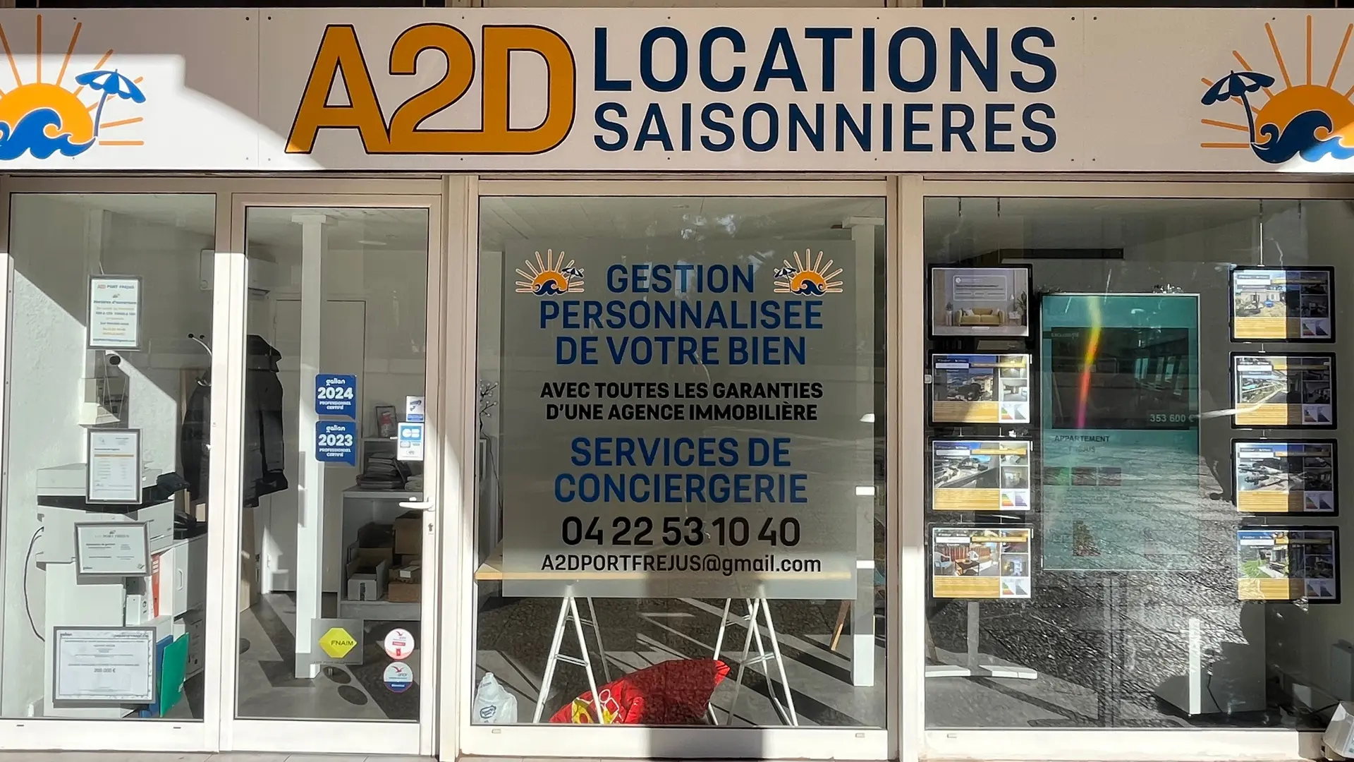 Agence A2D Port-Fréjus facade