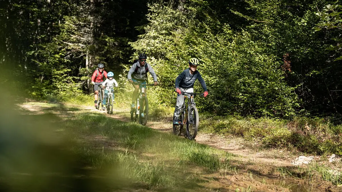 Piste bleue VTC - La Cavale - au départ de La Féclaz_La Féclaz