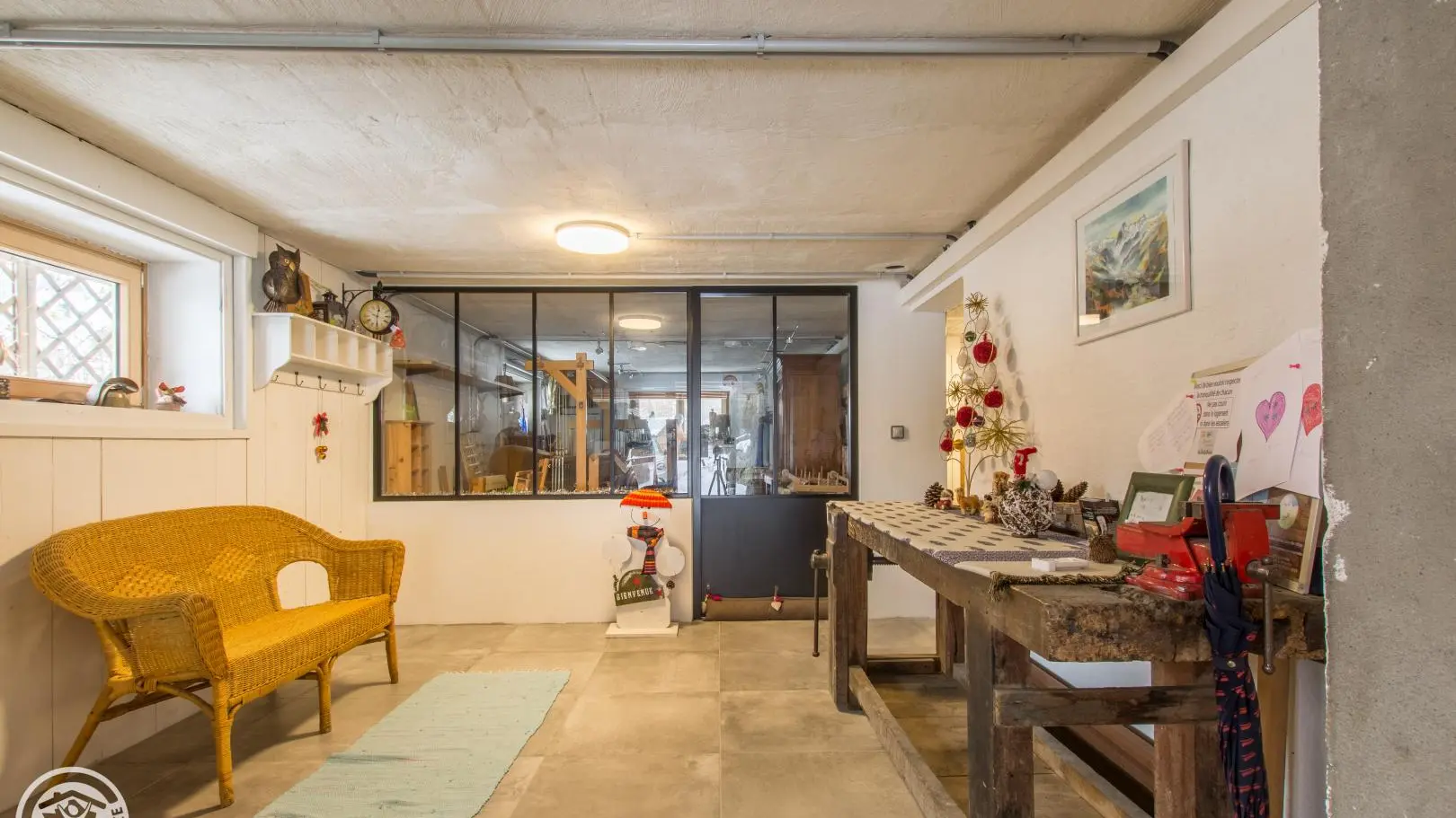 Entrée hiver au sous-sol