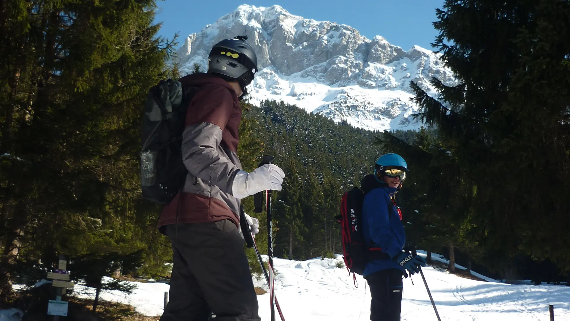 Skieurs en hors piste