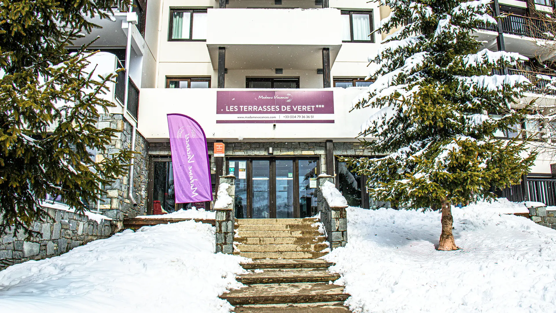 Frontage and entrance to the Residence