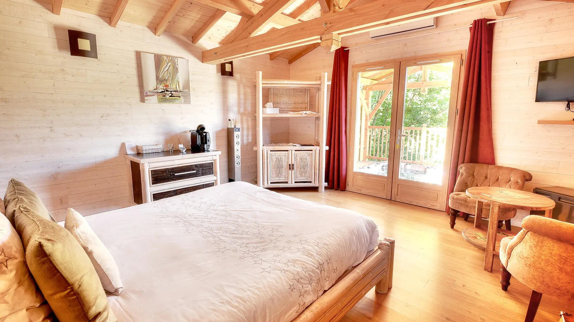 Chambre du Domaine de la Male à Puygaillard-de-Quercy