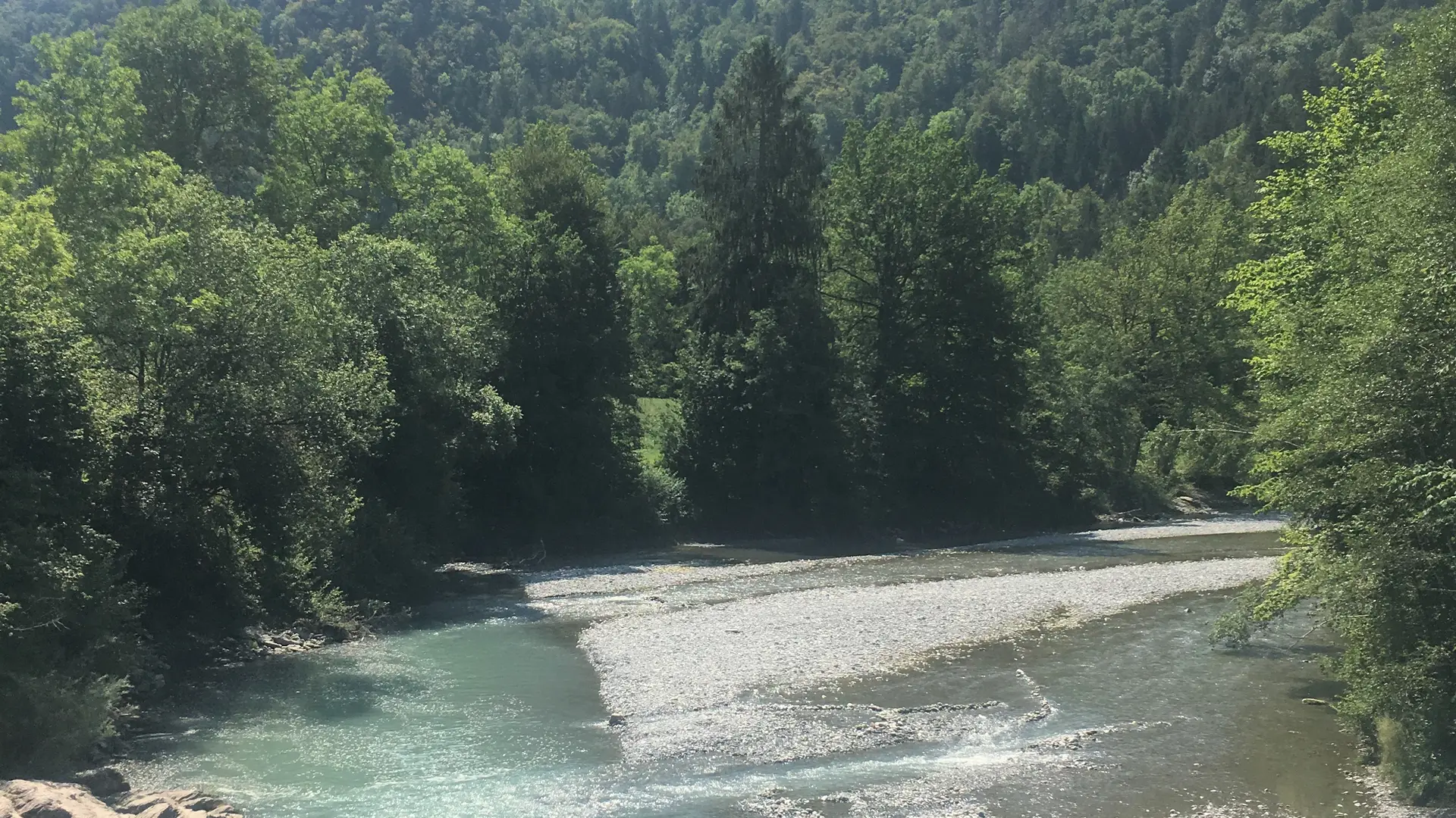 Le Giffre et le Mont Orchez depuis le Pont de Boche