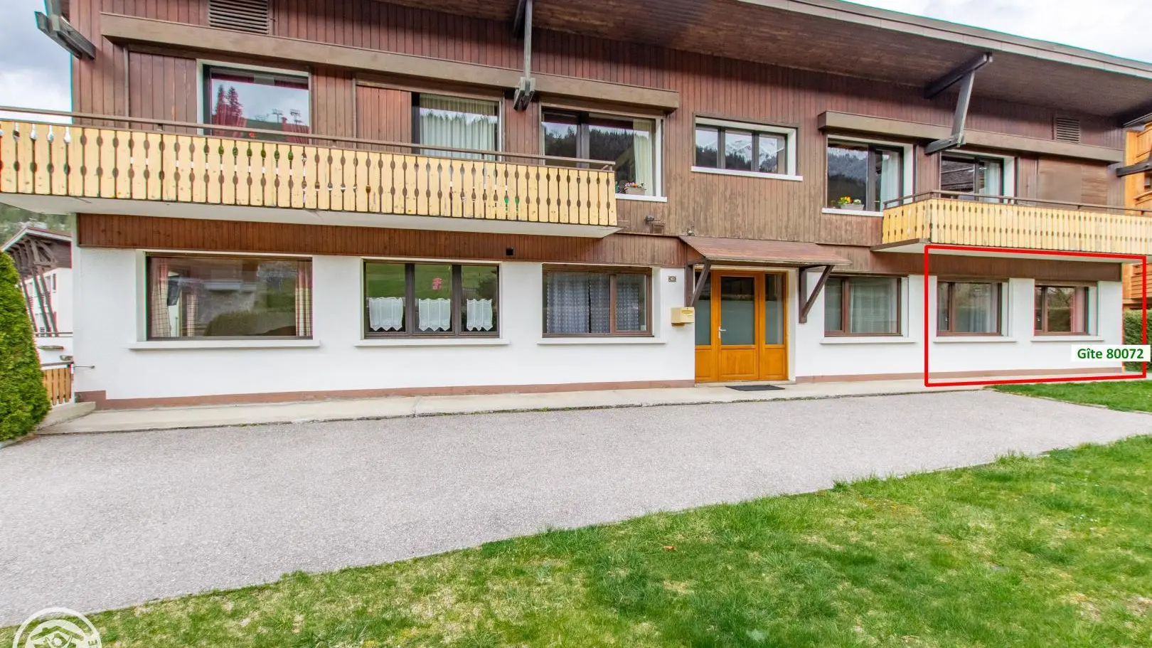 Vue de la résidence Alpette face Sud