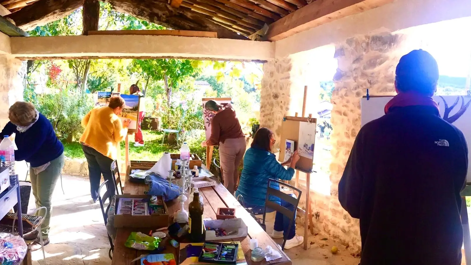 Stages de peinture avec l'atelier La Vie en Couleur