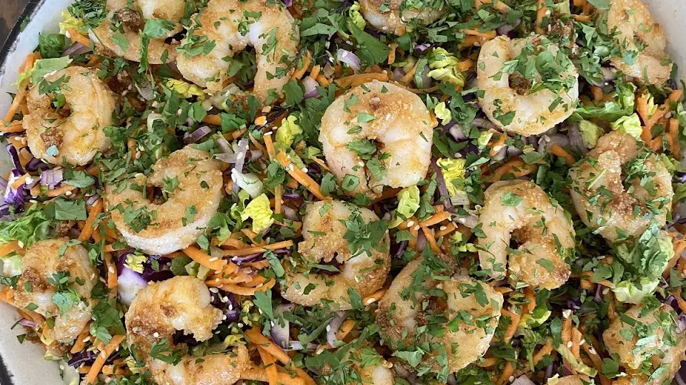 Salade thaï aux crevettes