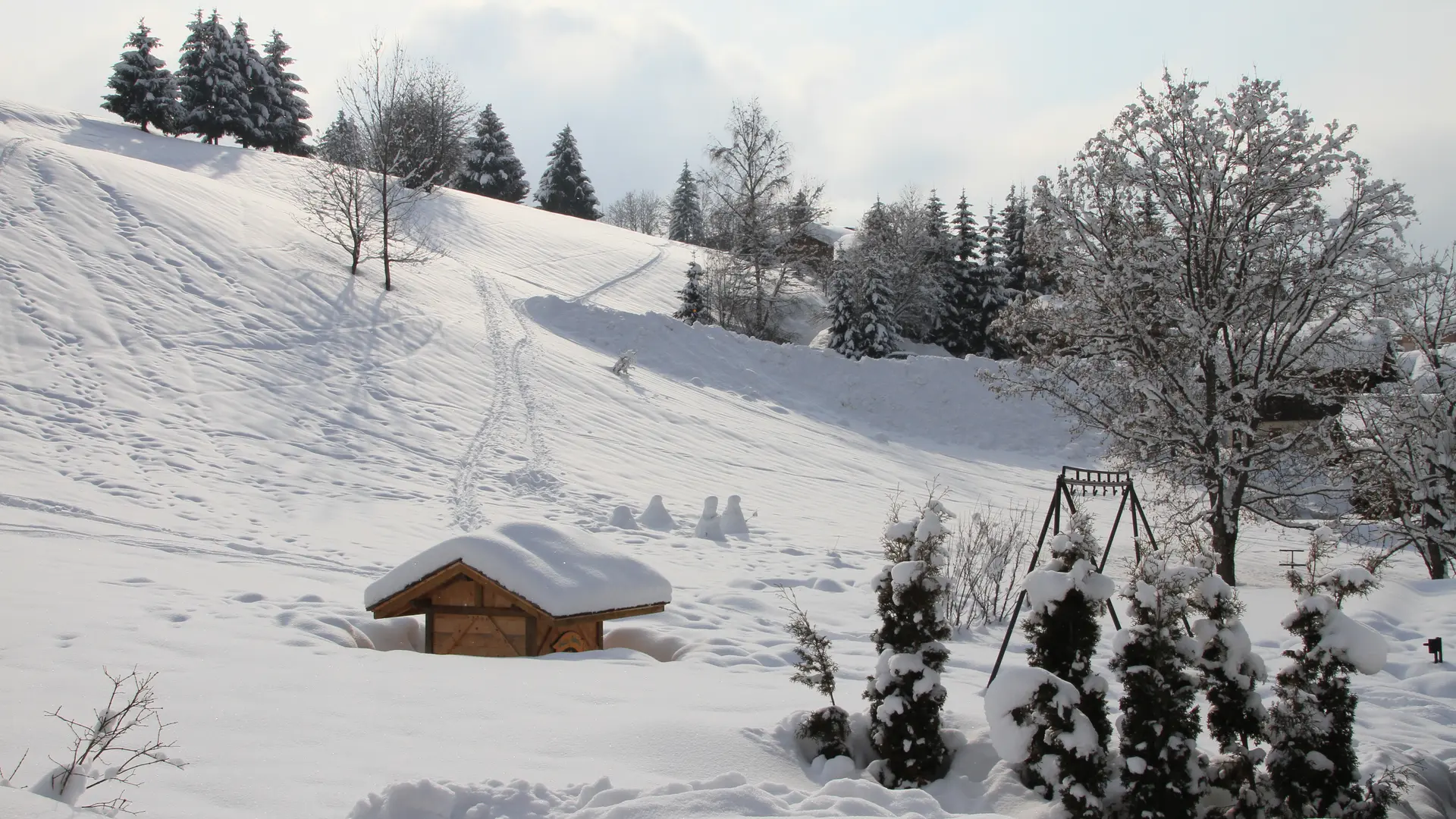 Chalet La Marmotte, piste de luge