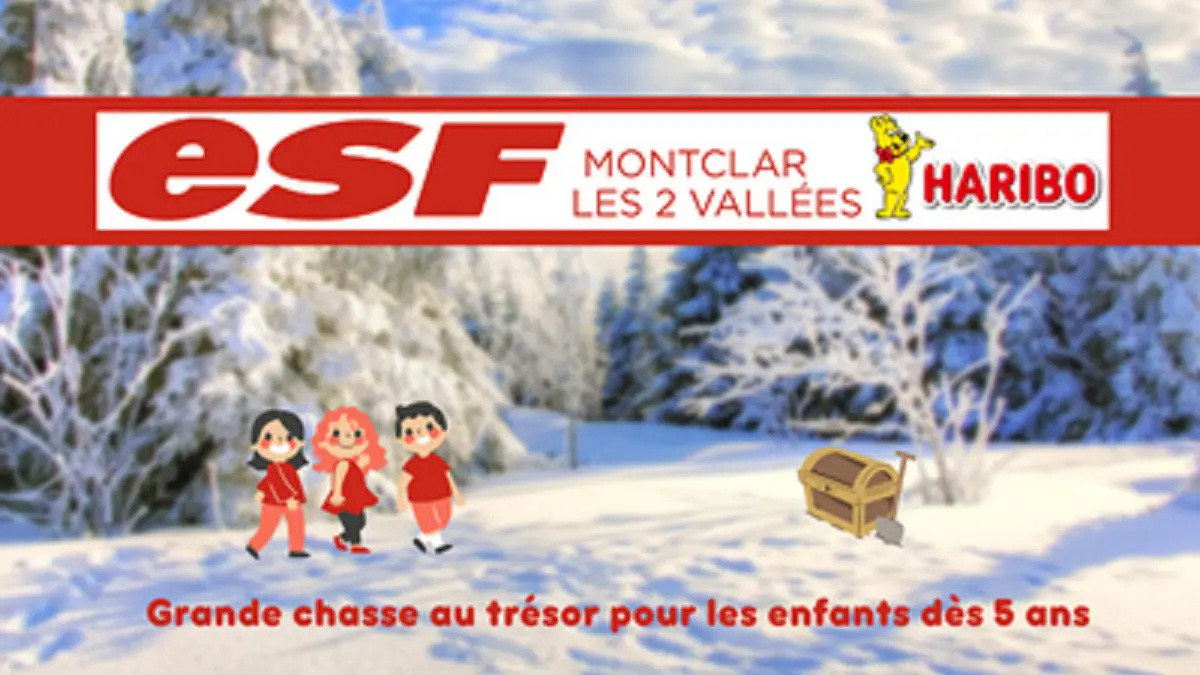 Chasse au trésor Haribo avec l'ESF à Montclar